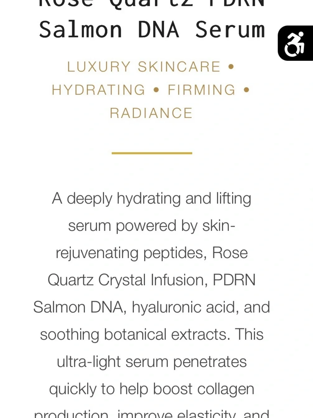 Dynamic Gemstone Rose Quartz Salmon DNA Serum